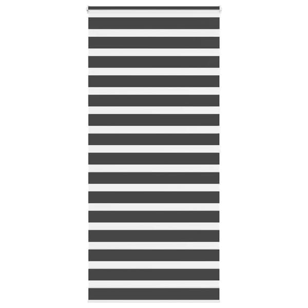 Rullgardin zebra svart 105x200 cm tyg bredd 100,9 cm polyester