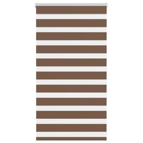 Rullgardin zebra brun 90x100 cm tyg bredd 85,9 cm polyester