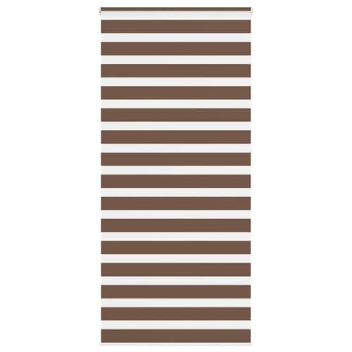 Rullgardin zebra brun 95x230 cm tyg bredd 90,9 cm polyester