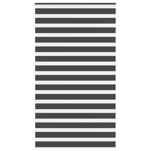 Rullgardin zebra svart 130x230 cm tyg bredd 125,9 cm polyester