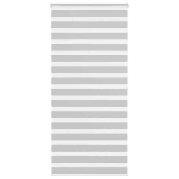 Rullgardin zebra ljusgrå 110x200 cm tyg bredd 105,9cm polyester
