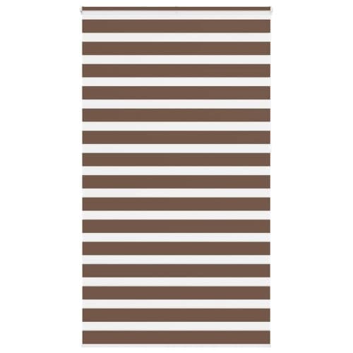 Rullgardin zebra brun 120x230 cm tyg bredd 115,9 cm polyester