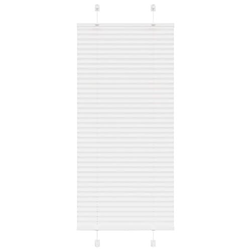 Plisserad persienn vit 60x150cm tyg bredd 59,4cm polyester
