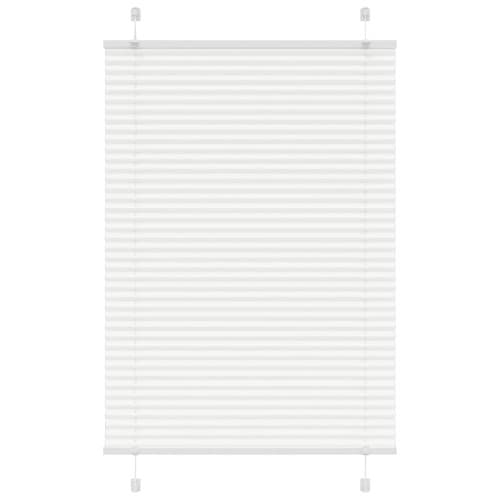 Plisserad persienn vit 95x150 cm tyg bredd 94,4 cm polyester