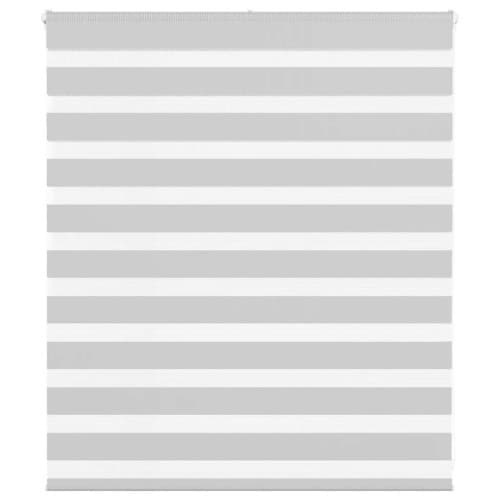 Rullgardin zebra ljusgrå 130x100 cm tyg bredd 125,9cm polyester