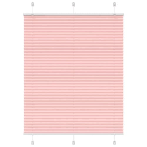Plisserad persienn rosa 105x150 cm tyg bredd 104,4cm polyester