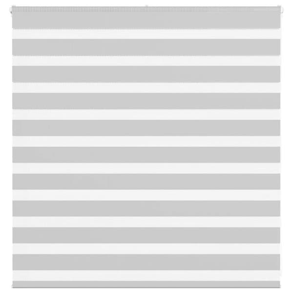 Rullgardin zebra ljusgrå 140x100 cm tyg bredd 135,9cm polyester
