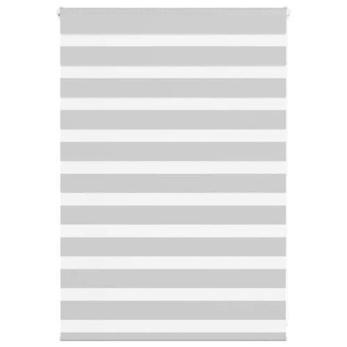 Rullgardin zebra ljusgrå 110x100 cm tyg bredd 105,9cm polyester