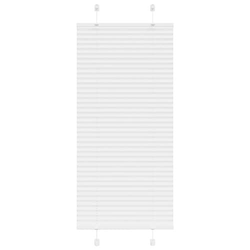 Plisserad persienn vit 55x150cm tyg bredd 54,4cm polyester