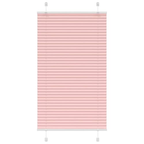 Plisserad persienn rosa 70x100 cm tyg bredd 69,4 cm polyester