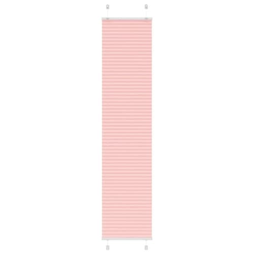 Plisserad persienn rosa 45x200cm tyg bredd 44,4cm polyester
