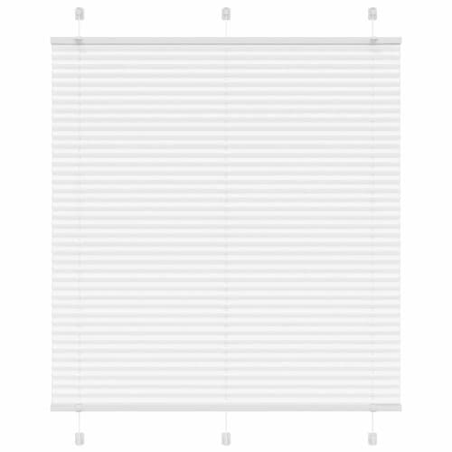 Plisserad persienn vit 120x100 cm tyg bredd 119,4cm polyester