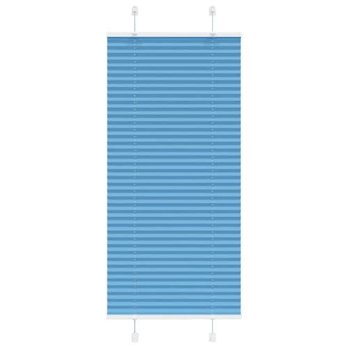 Plisserad persienn blå 55x150cm tyg bredd 54,4cm polyester