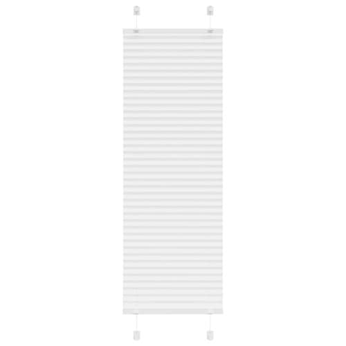 Plisserad persienn vit 40x150 cm tyg bredd 39,4cm polyester