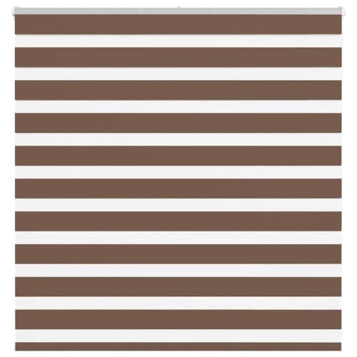 Rullgardin zebra brun 150x100 cm tyg bredd 145,9 cm polyester