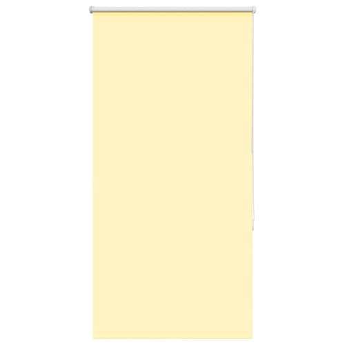 Rullgardin mörkläggningsgul 80x130 cm tygbredd 75,7 cm