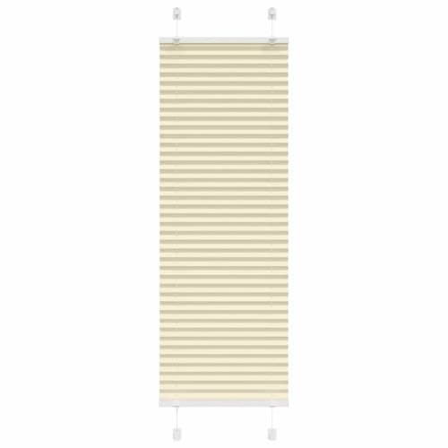 Plisserad persienn cremefärgad 50x150cm tyg bredd 49,4cm