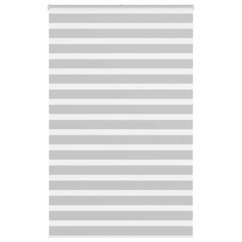 Rullgardin zebra ljusgrå 140x230 cm tyg bredd 135,9cm polyester