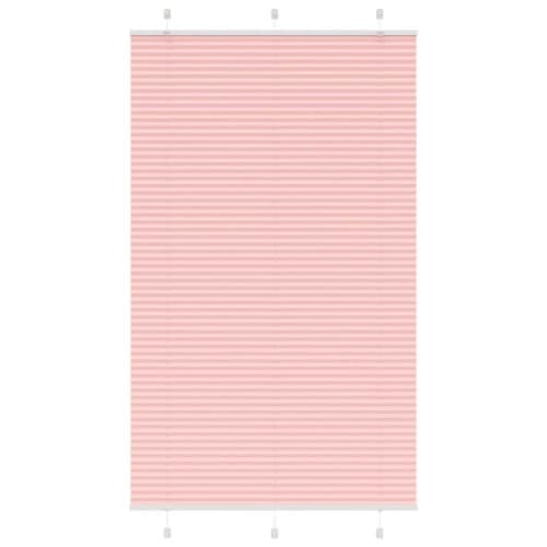 Plisserad persienn rosa 115x200 cm tyg bredd 114,4cm polyester