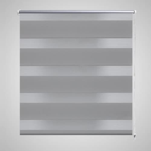 Rullgardin randig grå 100 x 175 cm transparent