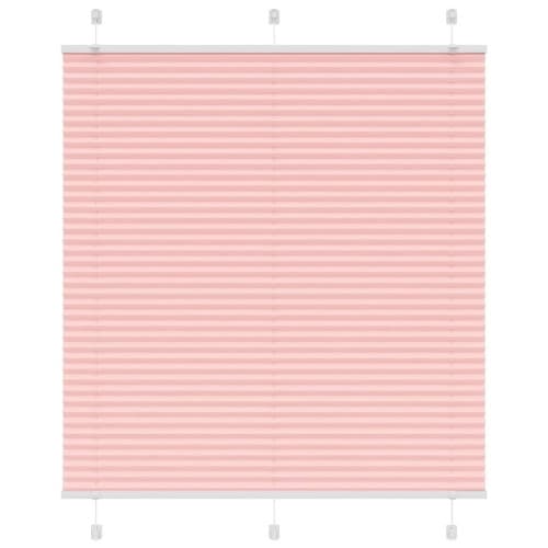 Plisserad persienn rosa 120x150 cm tyg bredd 119,4cm polyester