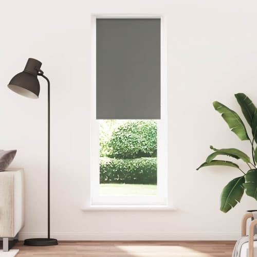 Rullgardin mörkläggning grå 75x230 cm tyg bredd 70,7 cm