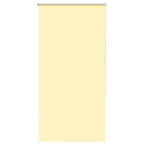 Rullgardin mörkläggningsgul 75x175 cm tyg bredd 70,7 cm