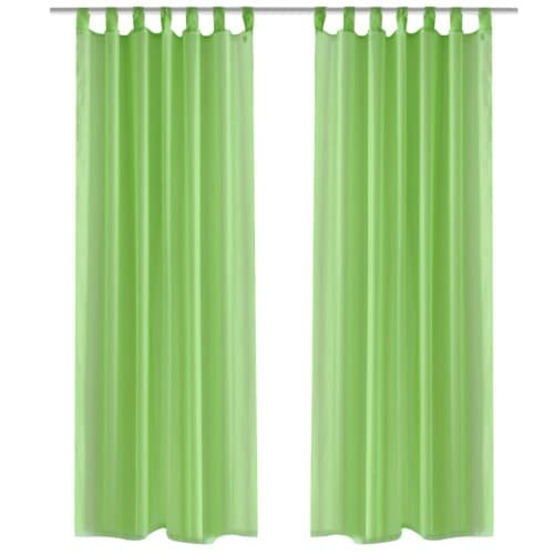 Genomskinlig gardin 140 x 175 cm 2-pack Apple Green