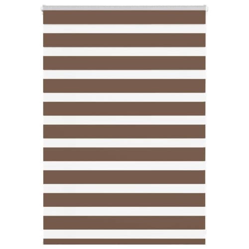 Rullgardin zebra brun 115x100 cm tyg bredd 110,9 cm polyester