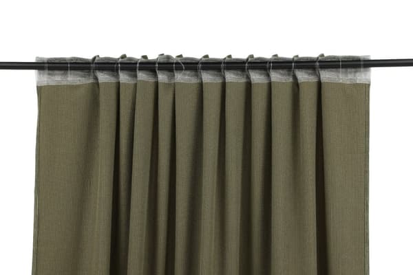 Rumsförmörkande Sammetsgardin 2-pack Kristallglans Grön