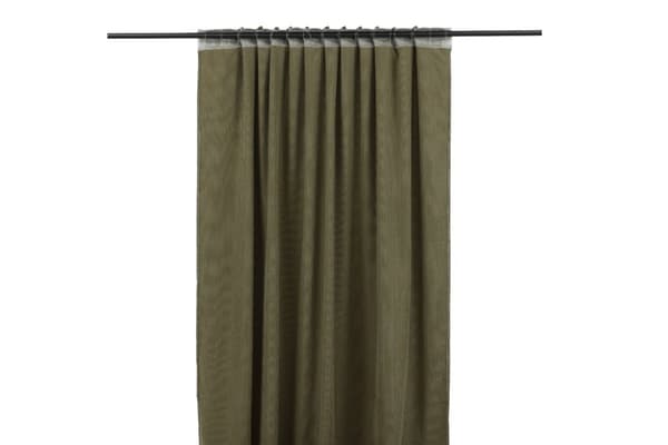 Rumsförmörkande Sammetsgardin 2-pack Kristallglans Grön