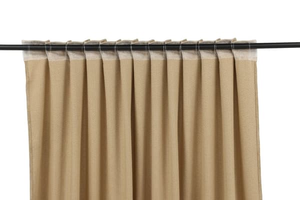 Rumsförmörkande Sammetsgardin 2-pack Kristallglans Sand