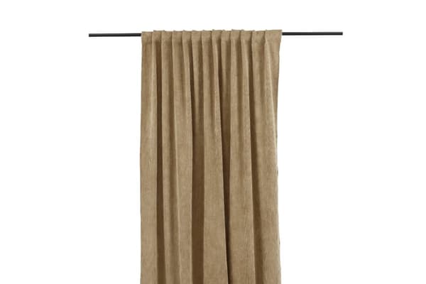 Rumsförmörkande Sammetsgardin 2-pack Kristallglans Sand
