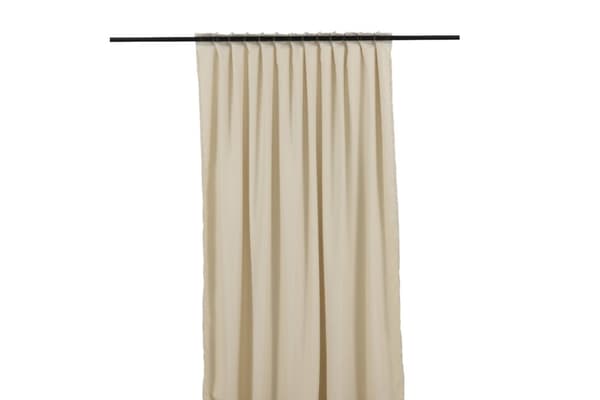 Rumsförmörkande Sammetsgardin 2-pack Kristallglans Beige