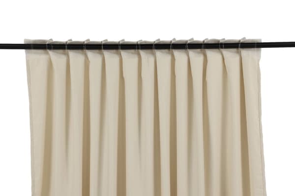 Rumsförmörkande Sammetsgardin 2-pack Kristallglans Beige