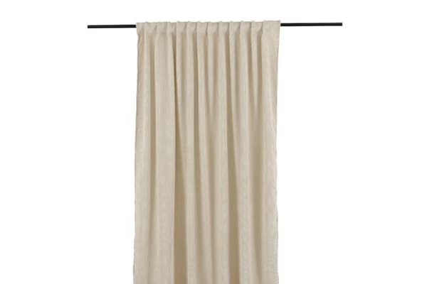 Rumsförmörkande Sammetsgardin 2-pack Kristallglans Beige
