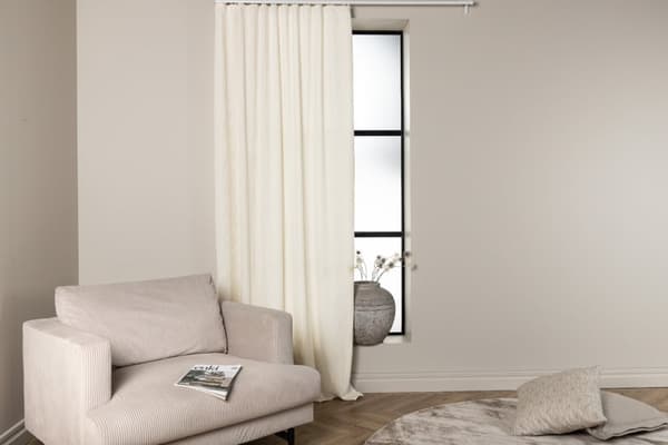 Rumsförmörkande Sammetsgardin 2-pack Kristallglans Offwhite