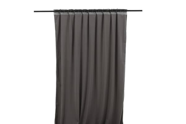 Sammetsgardin 2-pack Lavendelvind Mörkgrå