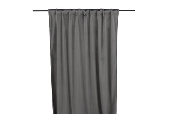 Sammetsgardin 2-pack Lavendelvind Mörkgrå Mörkgrå 2x135x250 cm