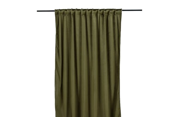 Sammetsgardin 2-pack Lavendelvind Grön