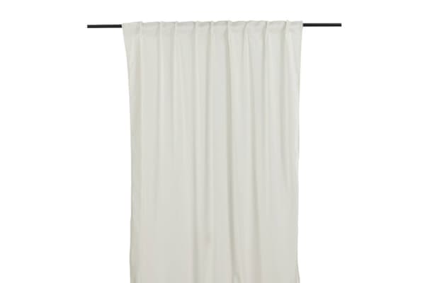 Sammetsgardin 2-pack Lavendelvind Vit
