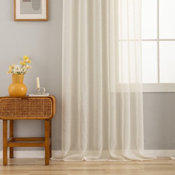 Linnegardin-look 2-Pack Ellinor Beige