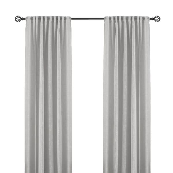 Linnegardin-look 2-Pack Kristina Silver Silver 2x135x250 cm