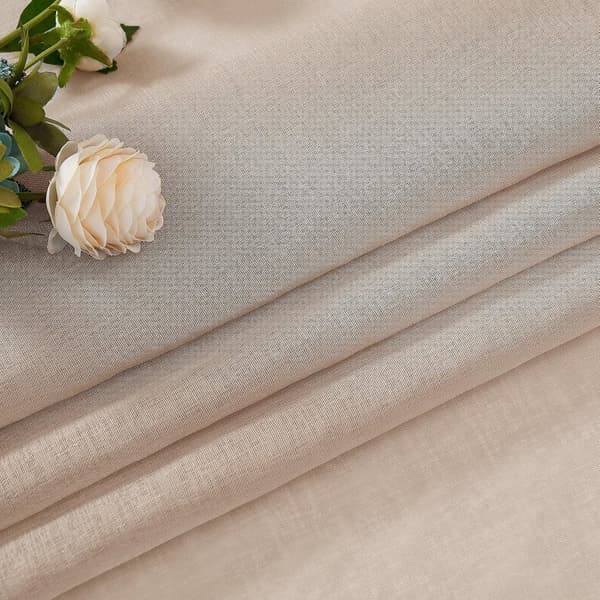 2-Pak Gennemsigtige Voile Gardiner med Øje, 140x225 cm, til Stue og Soveværelse