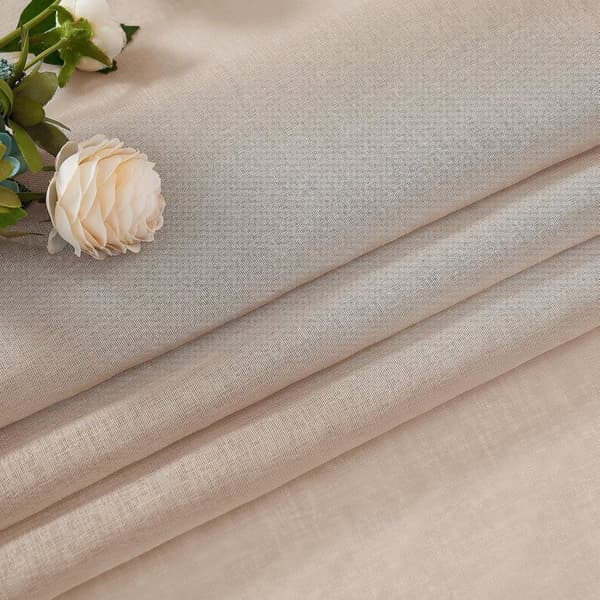 2-Pak Gennemsigtige Voile Gardiner med Øje, 140x225 cm, til Stue og Soveværelse