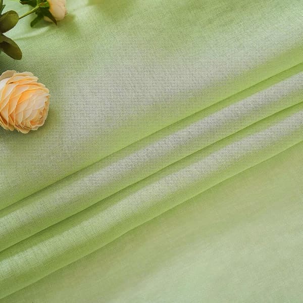 2-Pak Gennemsigtige Voile Gardiner med Øje, 140x225 cm, til Stue og Soveværelse