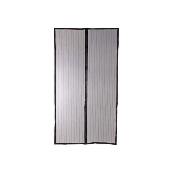 Myggnätsgardin för magnetdörr - H220 cm x L100 cm - Svart polyester