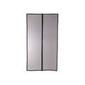 Miniatyrbild 2 av 3: Myggnätsgardin för magnetdörr - H220 cm x L100 cm - Svart polyester
