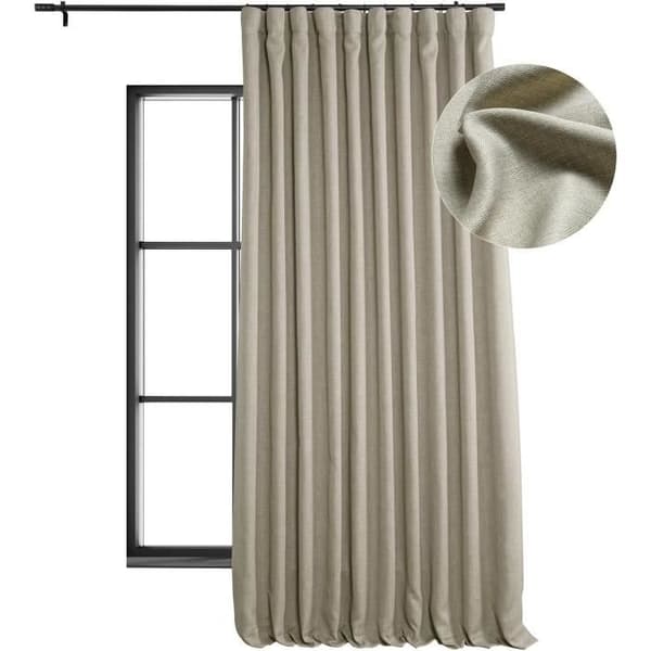 HPD Halva Priser Gardiner Mörkläggande Extra Stor i Lin 1 Panel 100 x 108 cm, Havre
