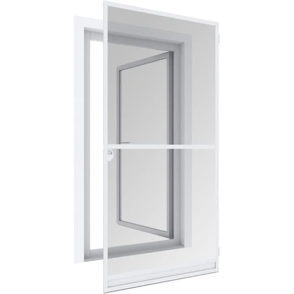 Windhager Myggnät för Dörrar Expert Ram med Spännare, Ram för Dubbel Dörrar, 120 x 240 cm, vit, 03904